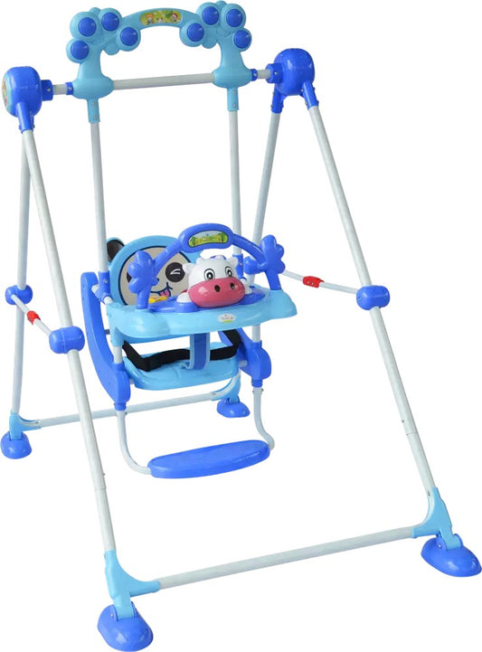 CHILDREN'S CRADLE COW BLUE