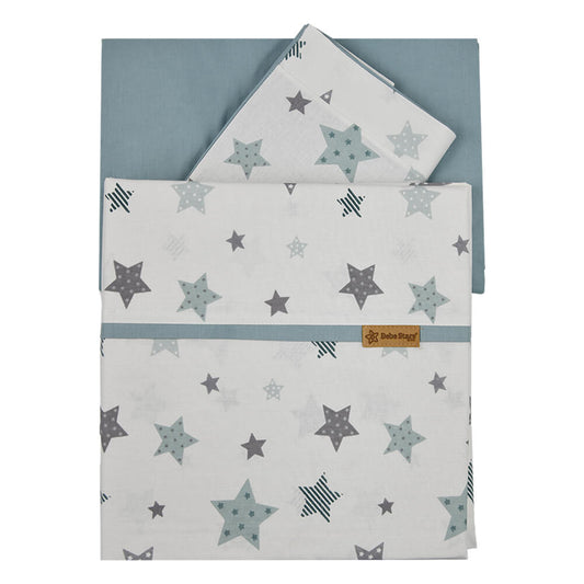 GRAY STARS 3PCS SHEET SET