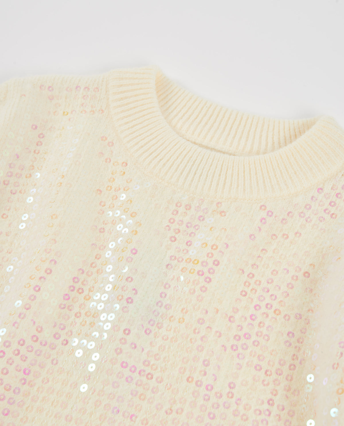 Nath Kids Girls Edel Frozen Flowers Tricot Sweater (21118695)