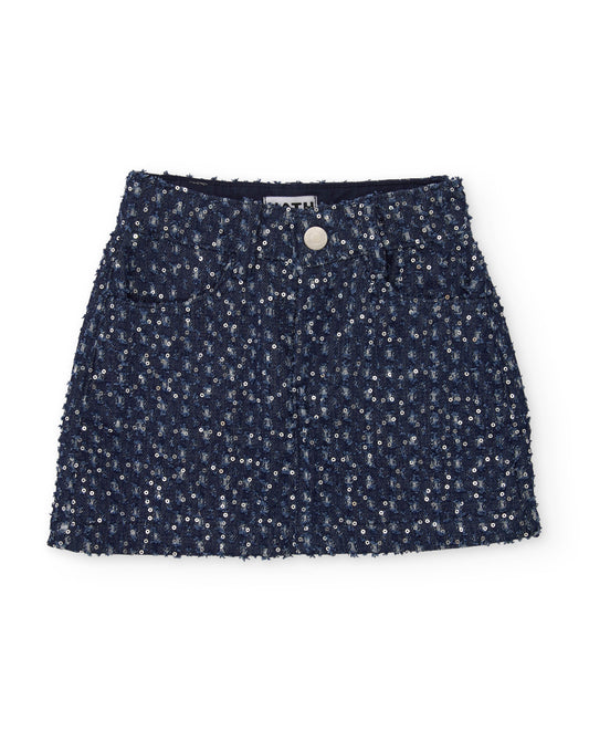 Nath Kids Girls Zulema Soft Christmas Flat Denim Skirt (21118993)
