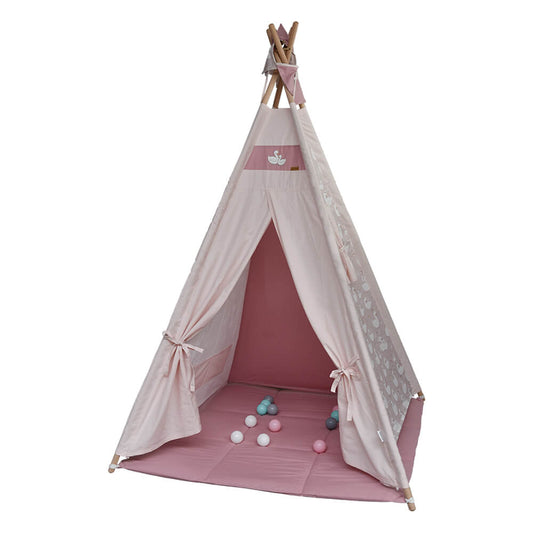 CHILDREN'S SWAN TENT WITH 20 BALLS