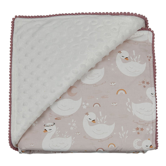 MINKY SWAN BLANKET