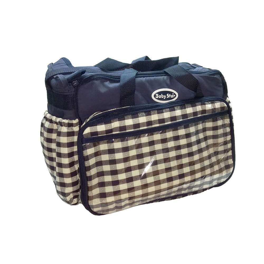 CHECKED CHANGING BAG