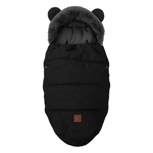 LUXURY VELOR GRAPHITE SHOE BAG