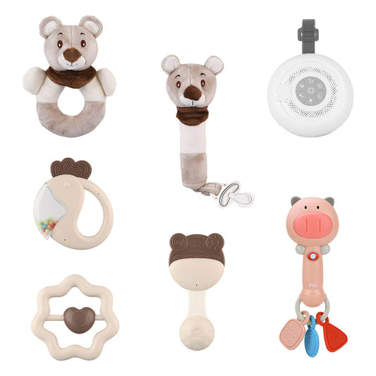 7PCS GIFT SET. TEDDY BEAR WITH NIGHT LAMP & MUSIC
